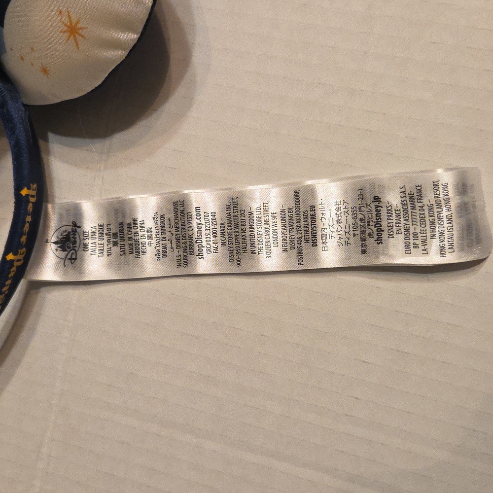 Peter Pan Flight Ears WDW 50th Anniversary Headband for Adults One Size - Picture 8 of 9